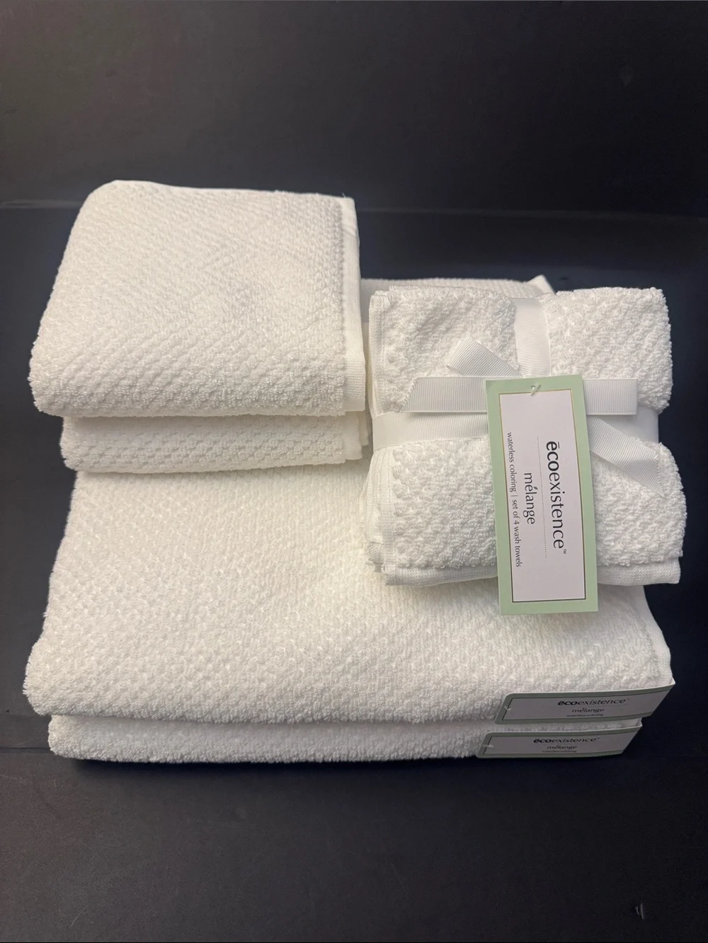 8pc ECOEXISTENCE Melange Waterless Coloring Bath Towel Set - Fade Resistant